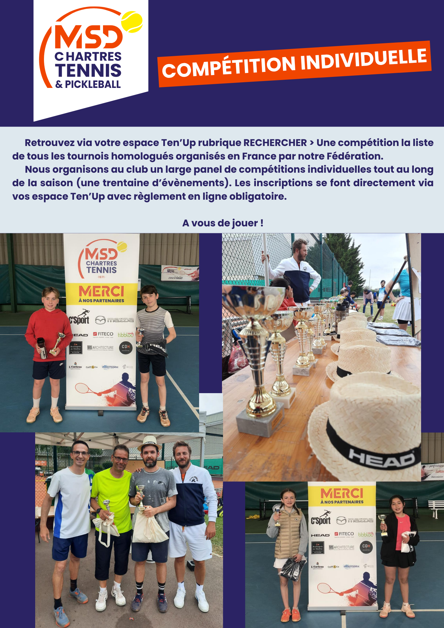 compétition individuelle msd chartres tennis & pickleball